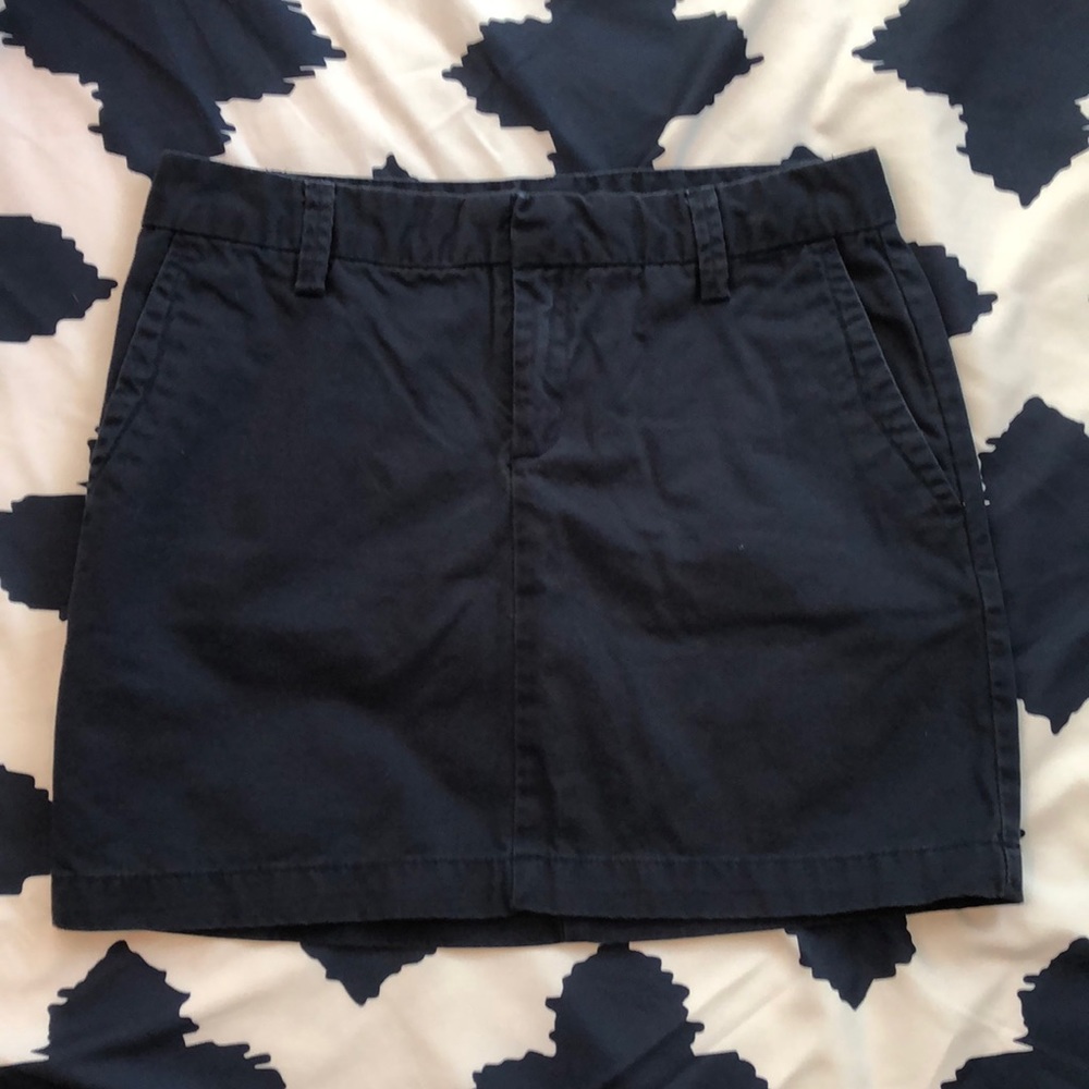 3/$20 GAP Factory Cotton Navy Mini Skirt Size 1
